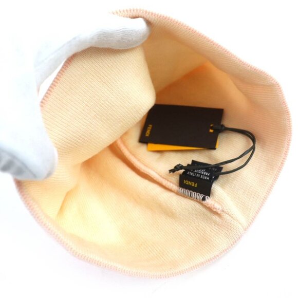 Fendi Wool Zucca Pattern Knit Cap Beanie Pink main image 10